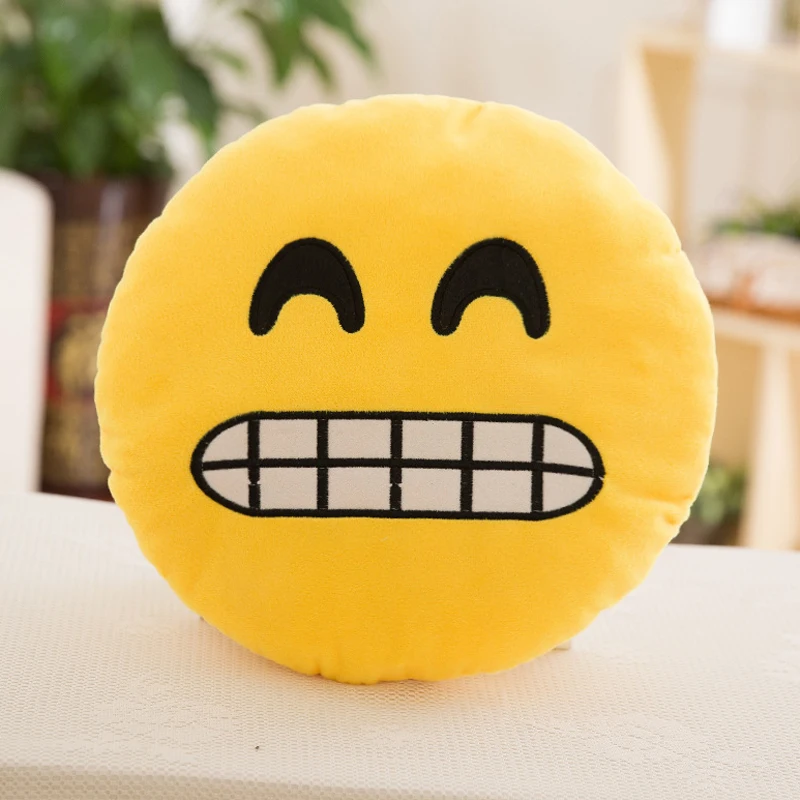 1 шт. 6 дюймов смайлик эмодзи подушки мягкие плюшевые Emoticon круглая подушка