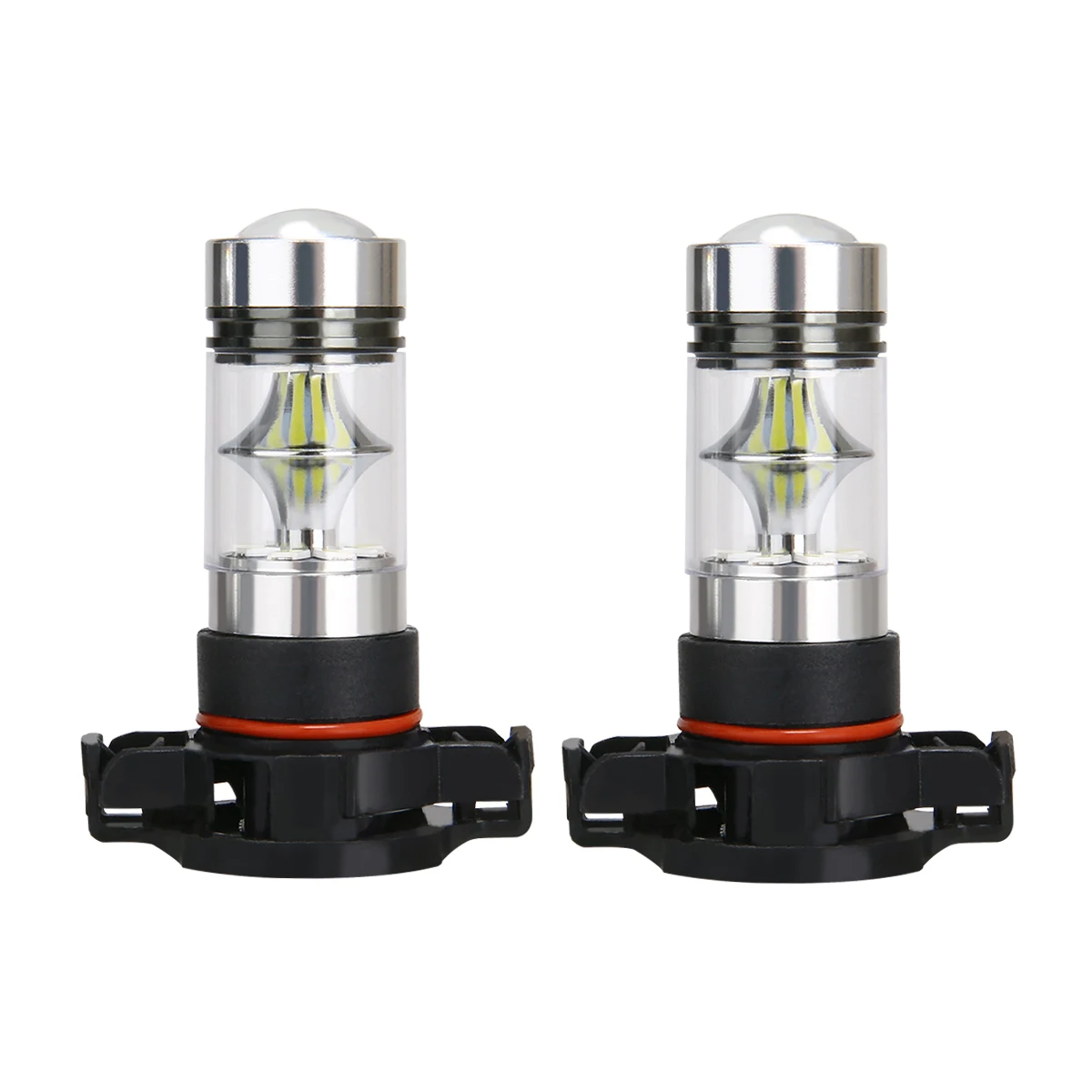 1 пара 5202 H16 PS24W 100W Автомобильный светодиодный противотуманный светильник белый 6000K 12V дневная Рабочая лампа