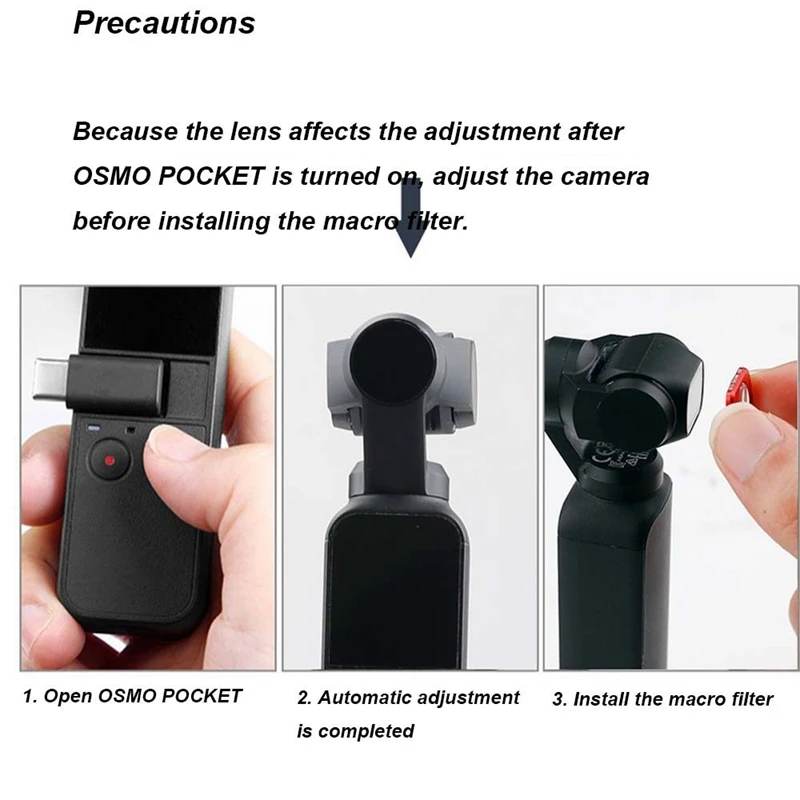 Макро фильтры из алюминиевого сплава для Osmo Pocket Protector Магнитный адсорбционный
