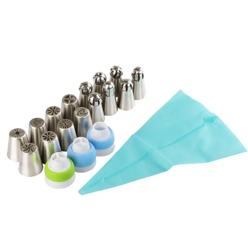 

1/19pcs Spherical Ball Stainless Steel Converter Piping Nozzle Pastry Tips Fondant Cupcake Baking Tip Tool Sphere Shape Cream