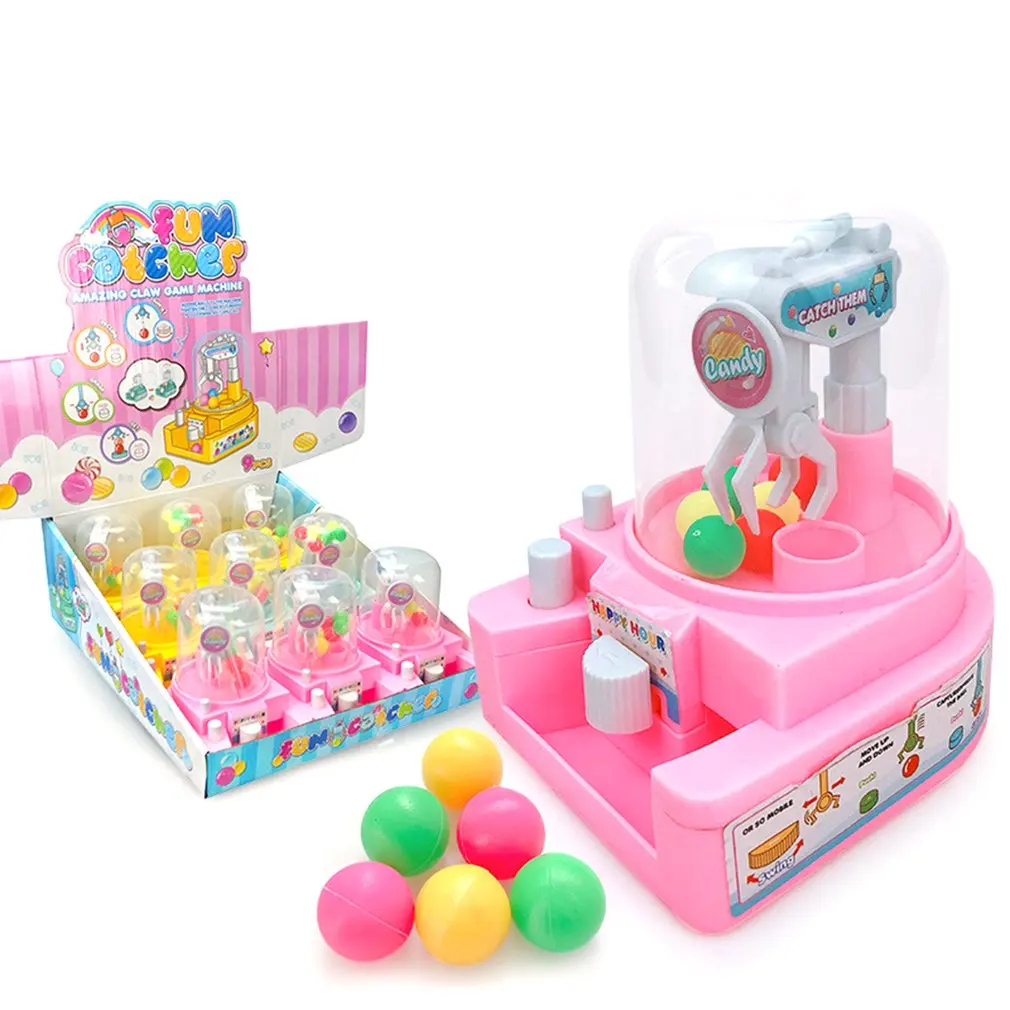 Мини схватить мяч машины детские игрушечные конфеты Catcher резинка кран игрушки