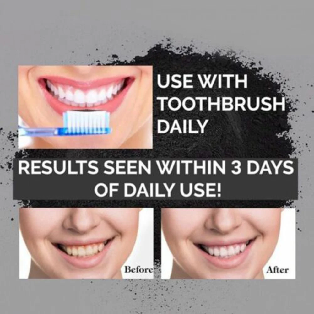 10g Bamboo Charcoal Powder Activated Coal Of Pure Tooth Teeth Whitening | Красота и здоровье
