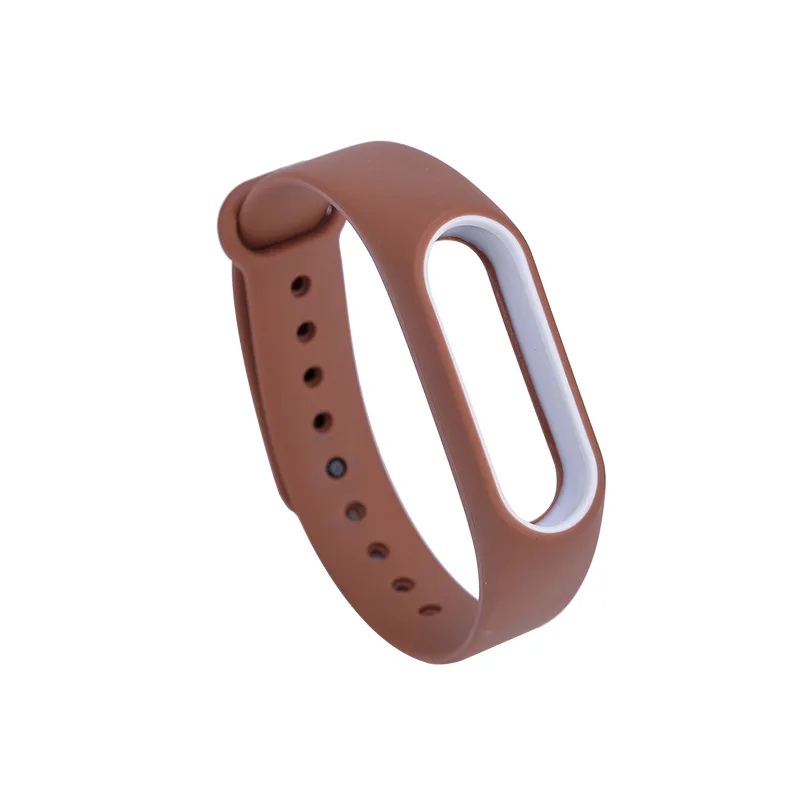 Двухцветные аксессуары для Mi Band 2 сменный силиконовый ремешок на запястье умного