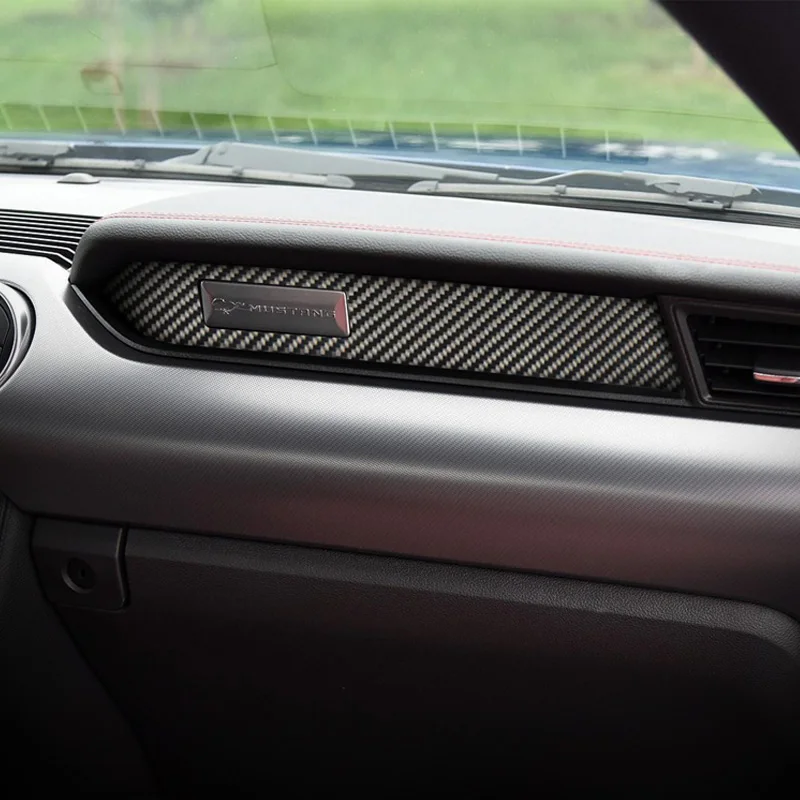 Для Ford Mustang из углеродного волокна интерьер украшения для приборной панели