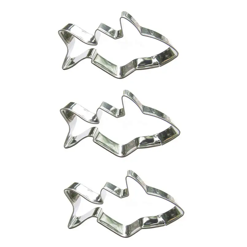 Форма акулы 3 шт прессформы для резки печенья инструменты выпечки украшения