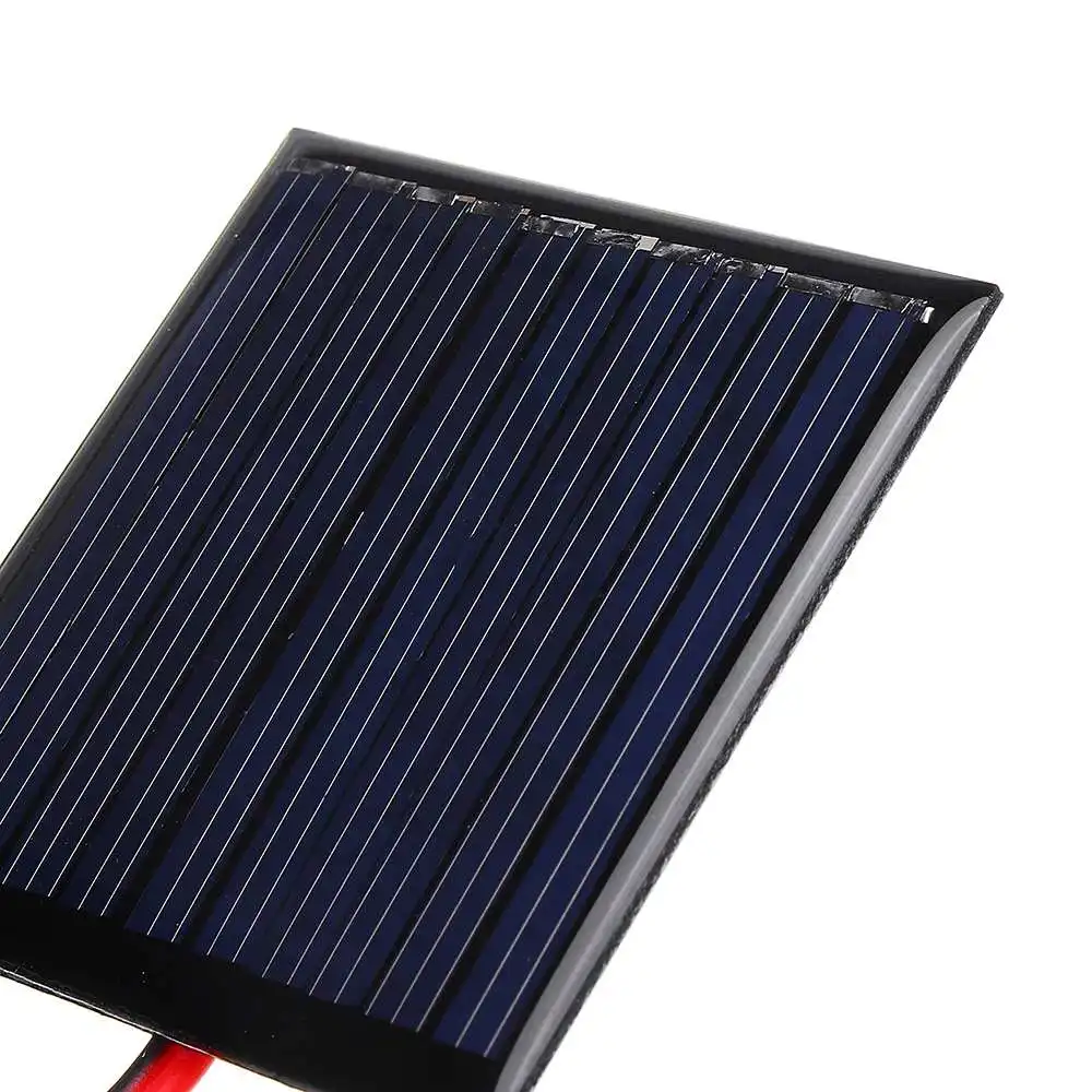 CLAITE Solar Panel DIY 0.25W 5V 45*45mm with Wire Mini Polysilicon Silicon Epoxy board Battery Powered Models High Quality | Электроника