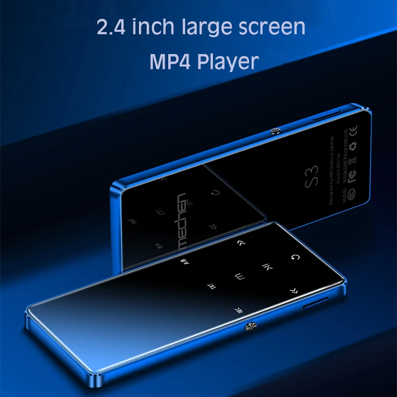 MECHEN S3 2 4 дюймов Портативный MP3 плеер bluetooth HiFi музыкальный 800 мАч без потерь fm радио