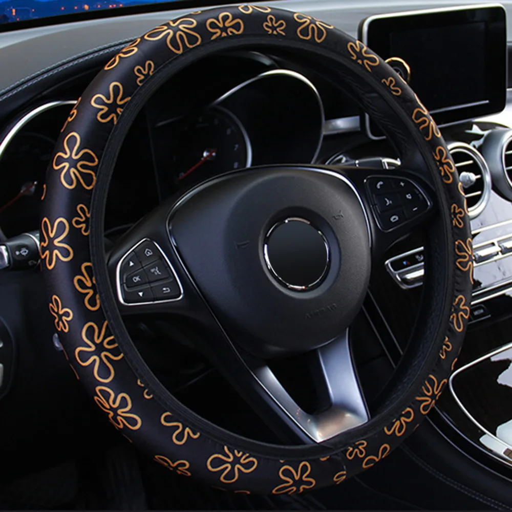 YOSOLO Чехлы рулевого колеса автомобиля эластичный автомобильный Стайлинг с