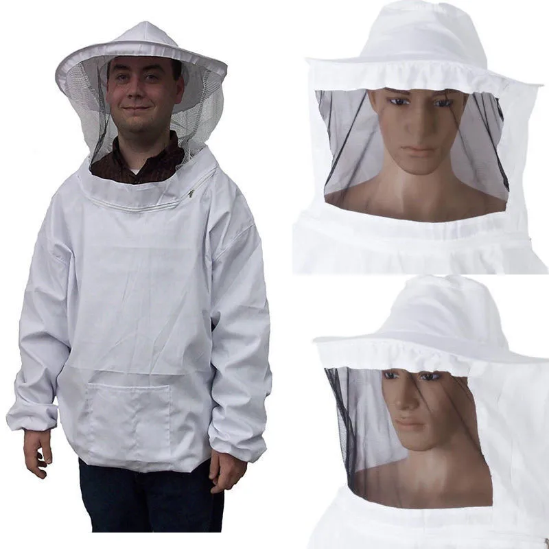 

Durable Beekeeping Jacket Veil Smock Covers Supplies Bee Keeping Hat Sleeve Suit