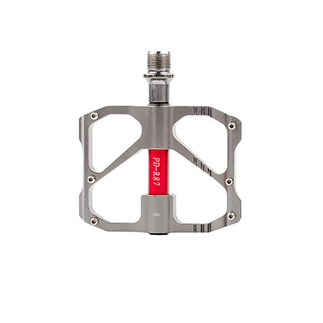 Mountain Bike Road Magnesium Aluminum Three About 231g Bicycle 282g Bearings Pedal Silver | Спорт и развлечения