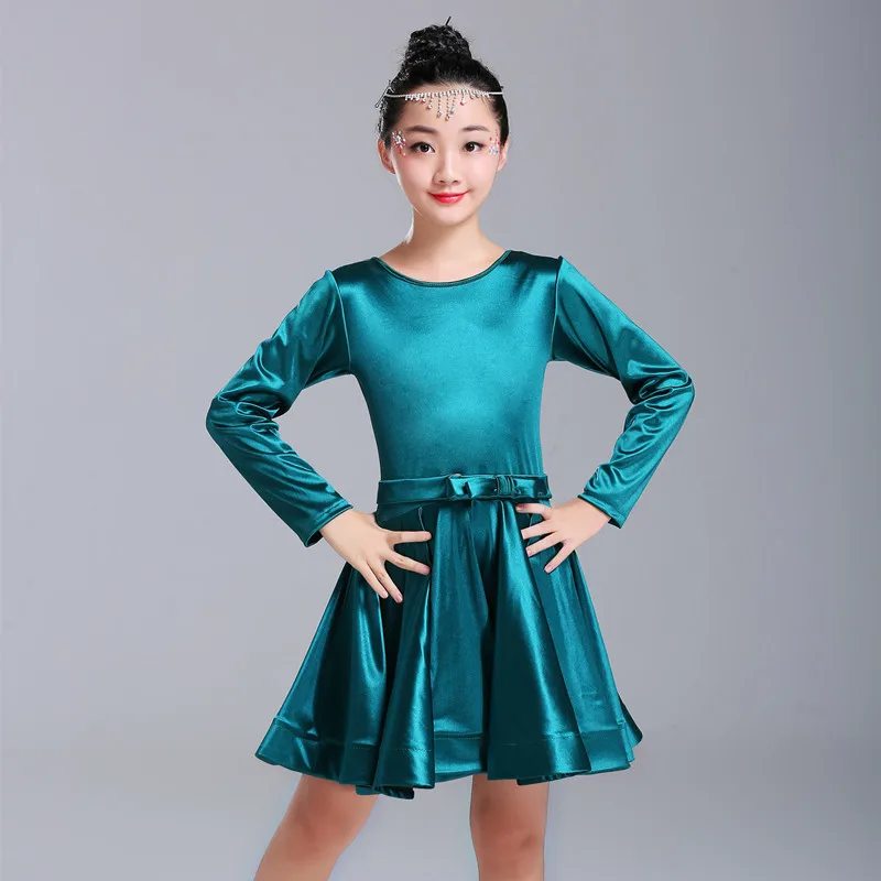 Современное платье для латиноамериканских танцев девочек детей Самба