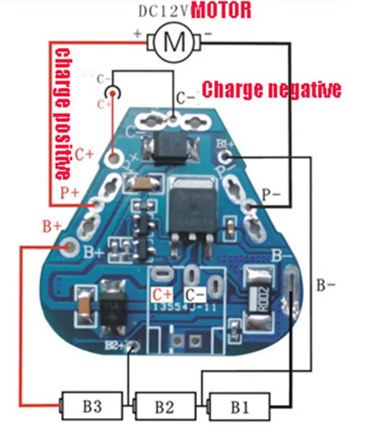 Защитная плата для литий ионного аккумулятора 3S 10A 11 1 В DIY BMS PCM bms pcm без