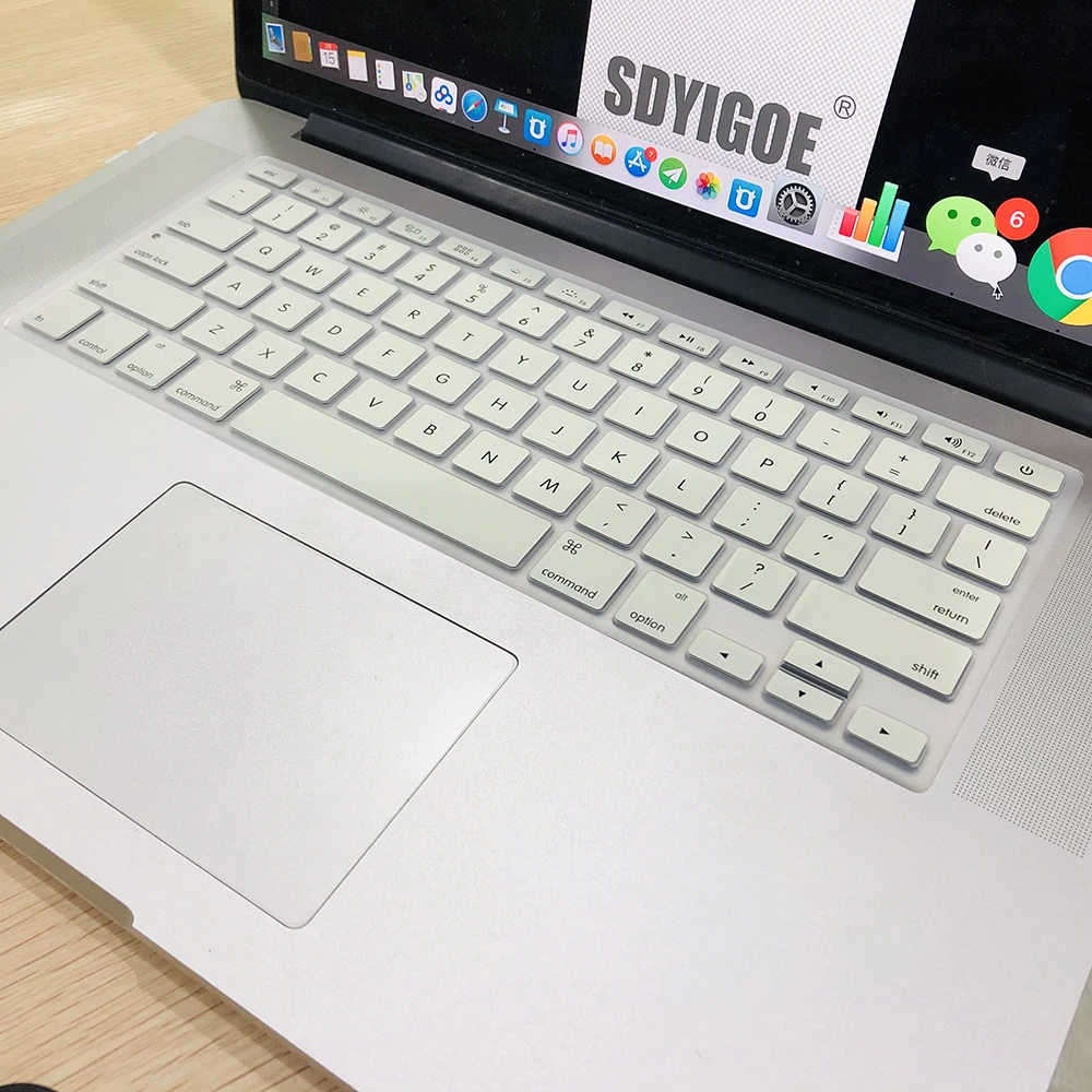 Силиконовый чехол для клавиатуры ноутбука защитная цветная пленка macbook Air13 retina15 13