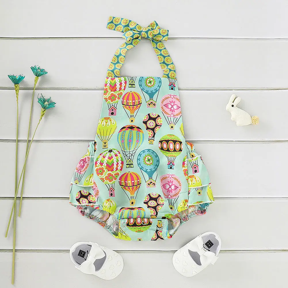 

Pudcoco Girl Jumpsuits 0-18M US Summer Newborn Baby Girl Clothes Sleeveless Romper Jumpsuit Cotton Outfits