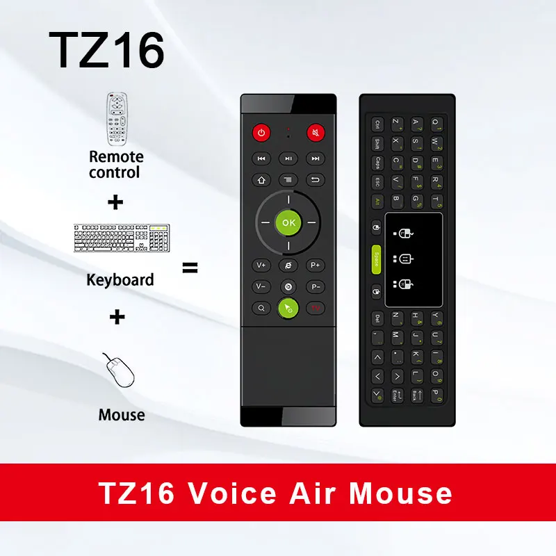 Беспроводная клавиатура Tz16 2 4 Ghz Air Mouse тачпад ручной пульт дистанционного