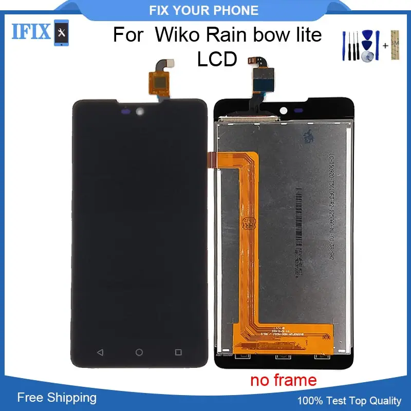 Протестировано 100% для Wiko Rainbow Lite 4G LCD кодирующий преобразователь сенсорного