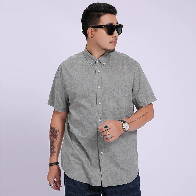 10xl 8xl 6xl 5xl 2018 Summer New Men Shirt Fashion Plaid Printing Male Casual Short Sleeve Large Size Brand Men's Clothing | Мужская