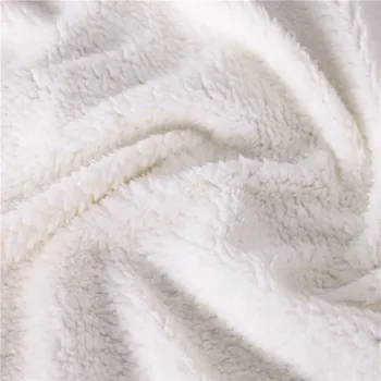 BlessLiving Standing Dog Throw Blanket on Bed 3D Animal Plush Sherpa Blanket Pet Bulldog Bedspreads White Thin Quilt 150cmx200cm 3