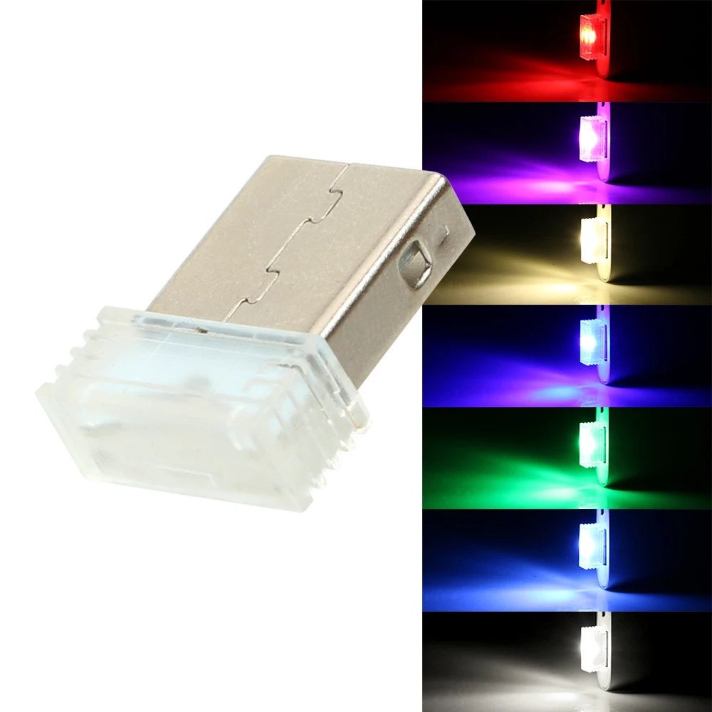 Декоративная неоновая лампа LEEPEE Mini USB для салона автомобиля|Декоративная лампа| |