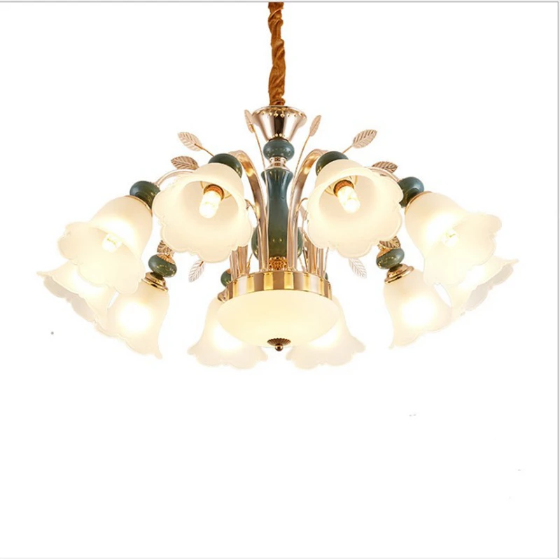 LANGYUE Art Spider Ceiling Lamp Retro Bulb ceiling lights Modern LED Living Room | Лампы и освещение
