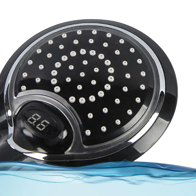 

LED Shower Head Handheld Bathroom 3 Color Digital Temperature Display Shower Head Sprinkler Water Saving Shower Spray Head