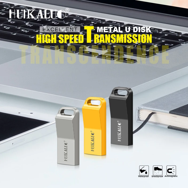 USB флеш накопитель Huikaluo из металлической стали memoria usb флешка 64 Гб com frete бесплатно