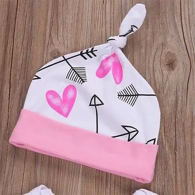 Pudcoco/костюм из 3 предметов боди с длинными рукавами для новорожденных девочек +
