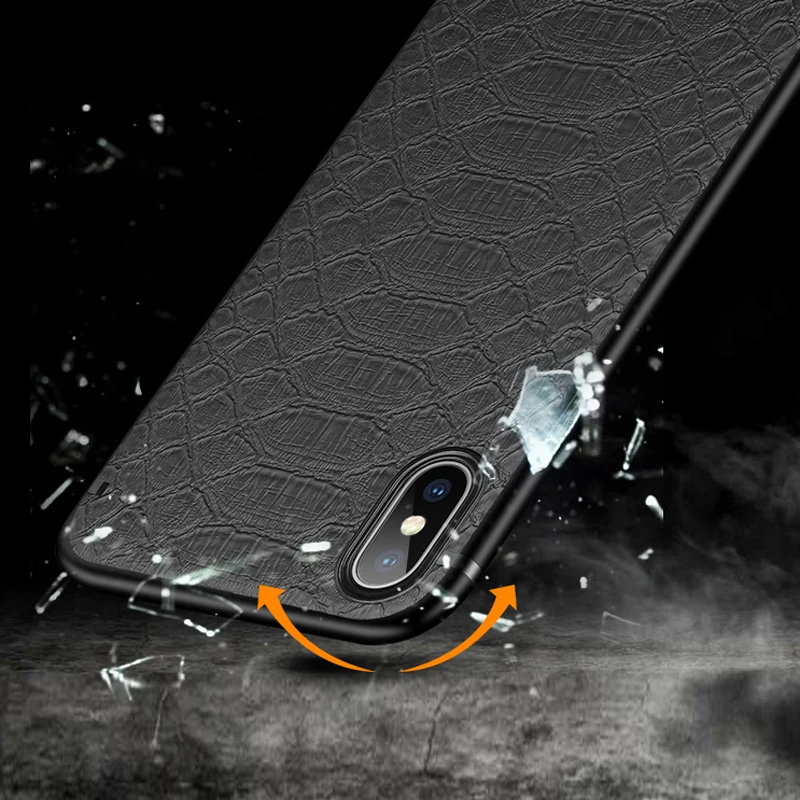 Чехол Moskado из крокодиловой кожи с магнитной адсорбцией для iphone X XS XR Max чехол 6 S 7 8