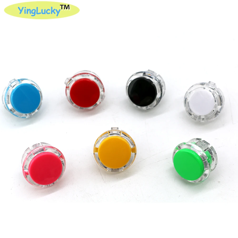 Yinglucky 10 шт. SANWA OBSF 30 прозрачная аркадная кнопка мм для замены кнопок JAMMA sanwa