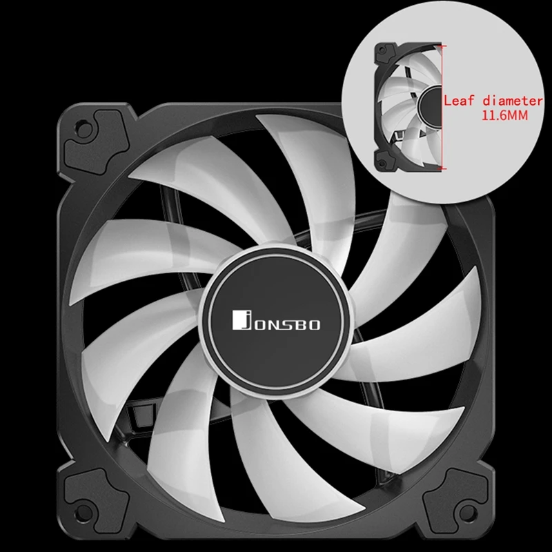 Jonsbo Fr 502 вентилятор для ПК корпус процессора Вентилятор Кулер 12 см Rgb Aura