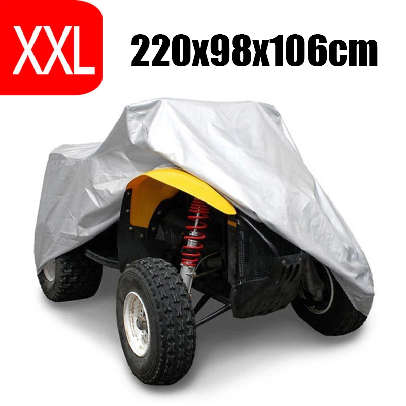 XXL 220*98*106 см 190 т серебристый водостойкий Чехол для квадроцикла подходит Polaris Honda