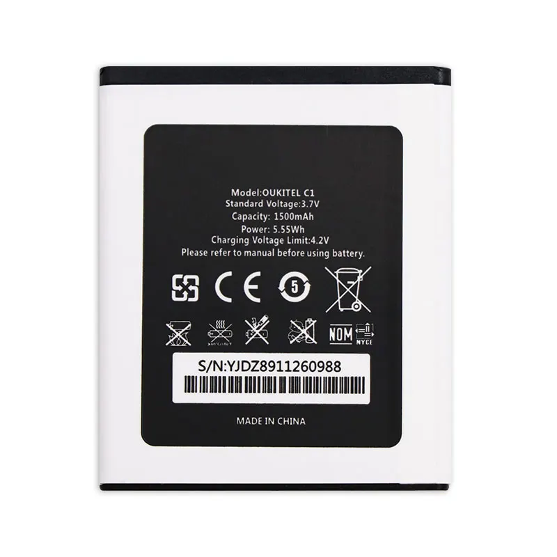 Mcdark 1500mAh Hight quality Battery For Oukitel C1 Batterie Bateria Accumulator AKKU ACCU PIL Mobile Phone | Мобильные телефоны и