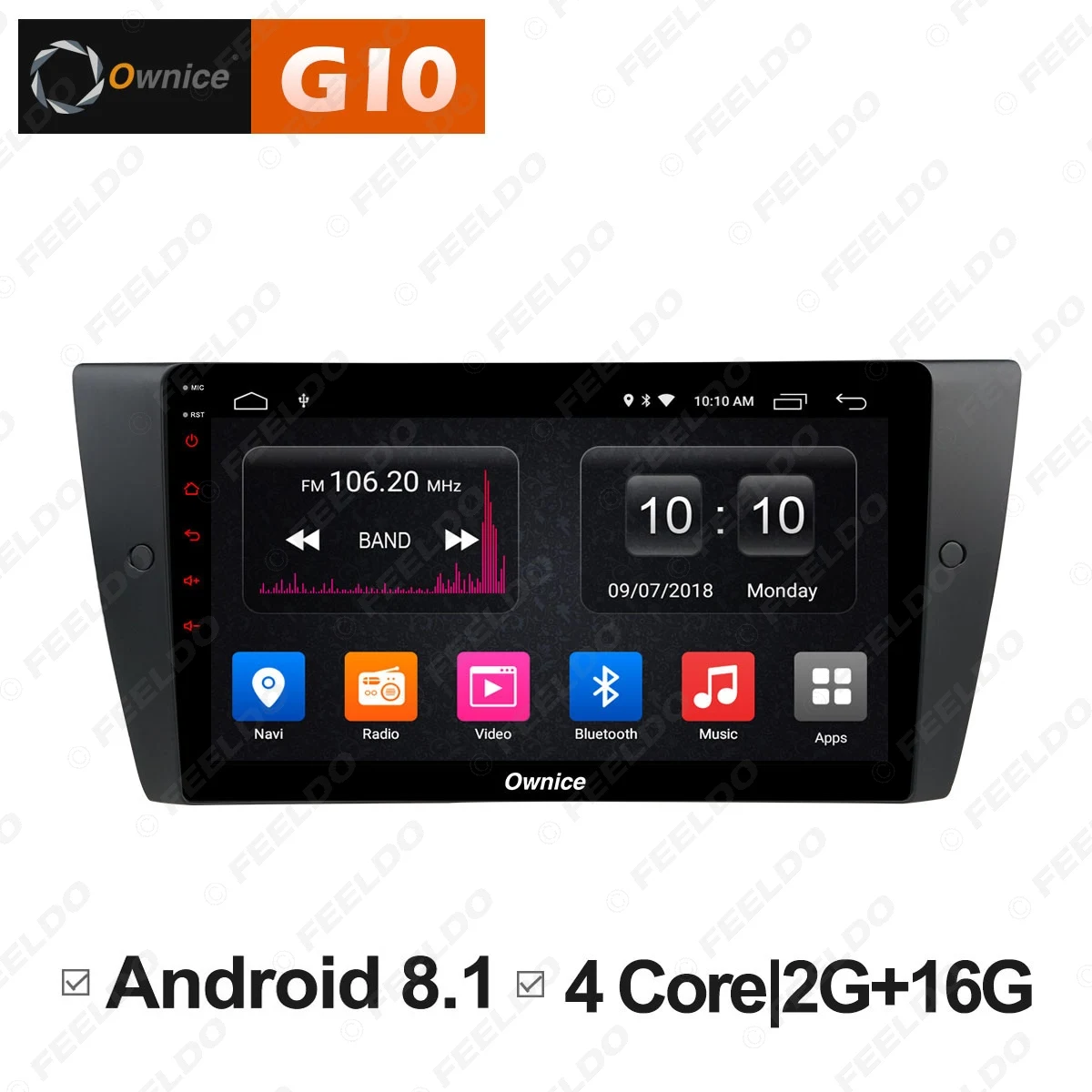 FEELDO 9 &quot2.5D Nano IPS экран Android 6 0 Octa Core/DDR3 2G/32G/4G LTE автомобильный медиаплеер с GPS/FM/AM RDS