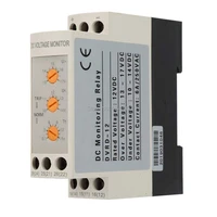 voltage monitoring relay dc 12v24v36v48v over voltage and under voltage protection relay 35mm guide rail 13 17v 10 14vdc24v