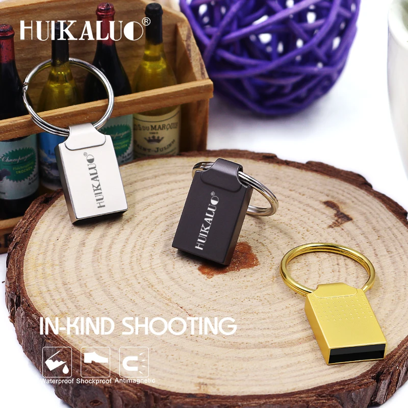 Huikaluo супер мини-металлические флешки usb флеш-карта 4 ГБ 8 16 32 64 Гб U Stick Disk Memory