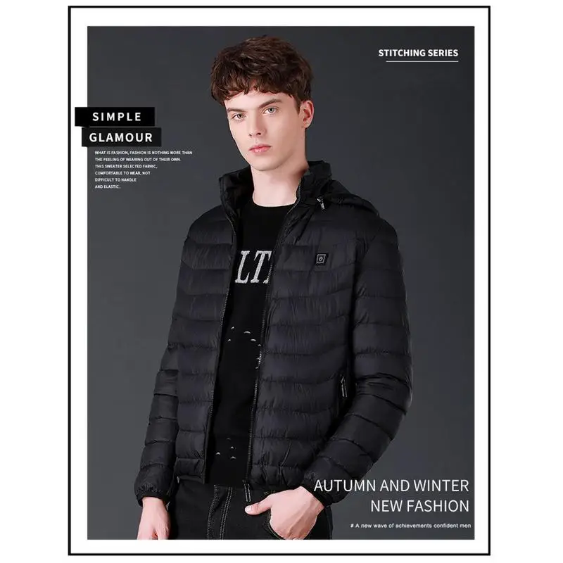 

Down Jacket Women Upgrade Pure Electric Heated Vest Lightweight USB Module Intelligent Warm Sports Heating Vest