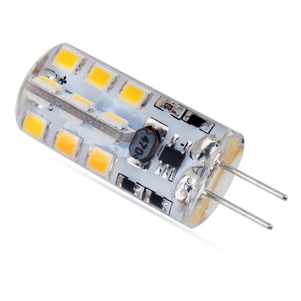 G4 24 светодиодный s SMD 2835 постоянного тока/переменного тока 12 V Светодиодный лампа 3
