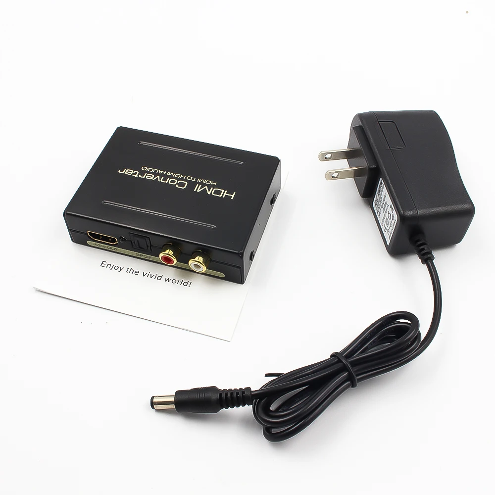 Новинка 1080P HDMI преобразователь аудио сплиттер в SPDIF RCA L/R видео экстрактор