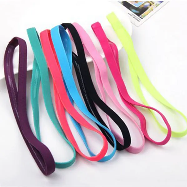 

Women Elastic Sports Headscarf Ajustable Solid Elastic Non-slip Yoga Headbands Hair Accessories WHShopping