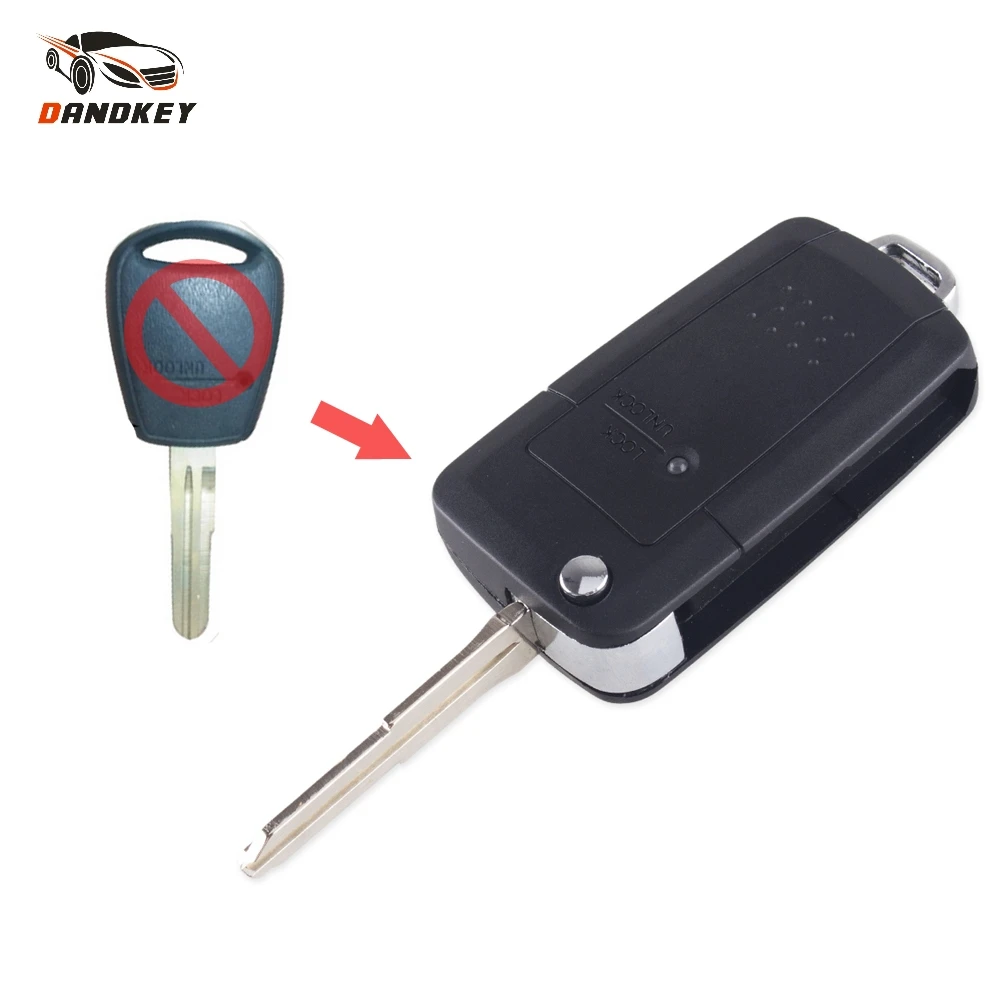Dandkey 1 кнопка для Hyundai h1 Getz Accent Kia Rio Picanto Carens модифицированный раскладной чехол