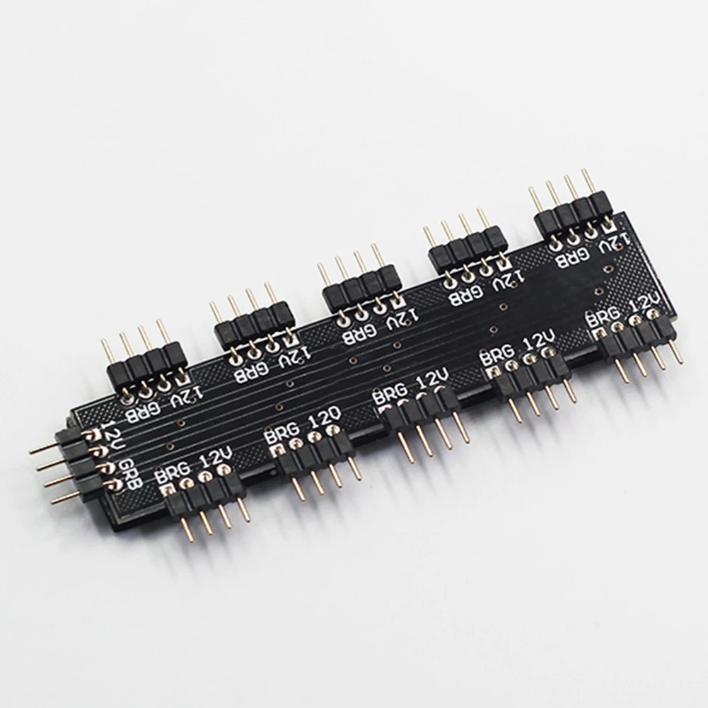 1 до 10 способ 12 В 4Pin ПК компьютер ЦП RGB охлаждающий вентилятор контроллер