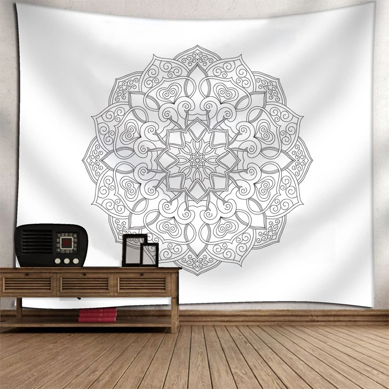 180X230CM МАНДАЛА ГОБЕЛЕН настенный индийский хиппи пледы гобелены декоративный