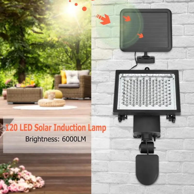 New Honeycomb 120 LED Solar Induction Lamp Multi-functional Probe Head With Two-stage switch Outdoor Lighting Courtyard Light | Лампы и