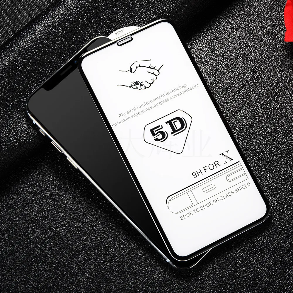 5D Полный пленка на переднее стекло закаленное Стекло для Xiaomi Pocohone F1 Mi7 Mi8 8SE 6X Экран
