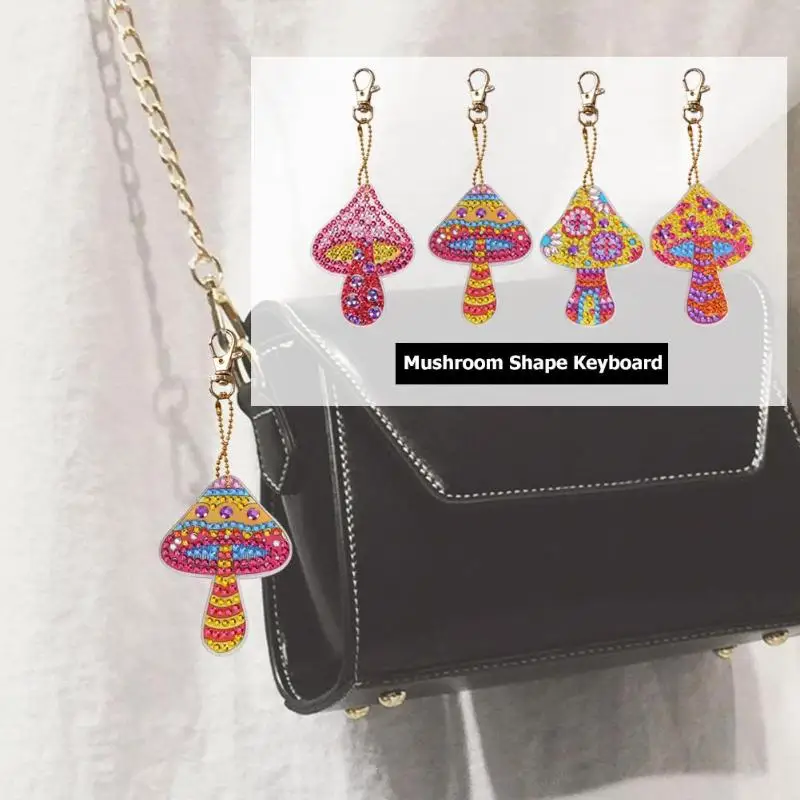 4 шт./компл. брелок для ключей сделай сам с особой формой алмазной живописи