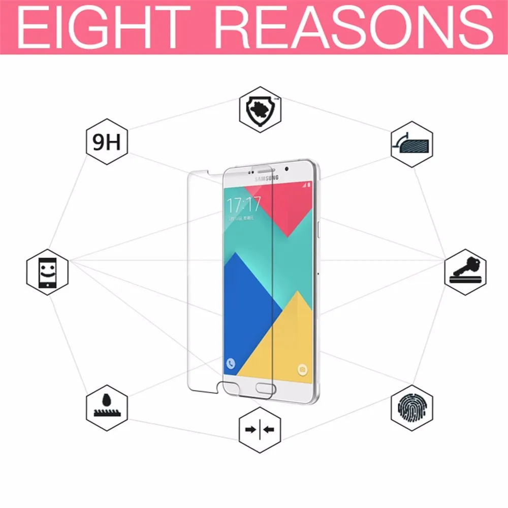 HD 0 22 мм 2.5D Закаленное стекло для Samsung Galaxy J3 J5 J7 2017 2018 J4 J6 Plus Prime защита экрана