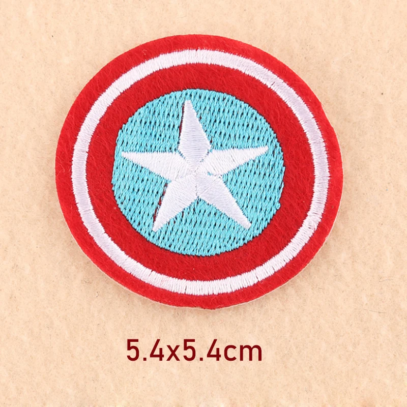 Новая ткань с вышивкой Бэтмена аксессуарами для одежды американского капитана