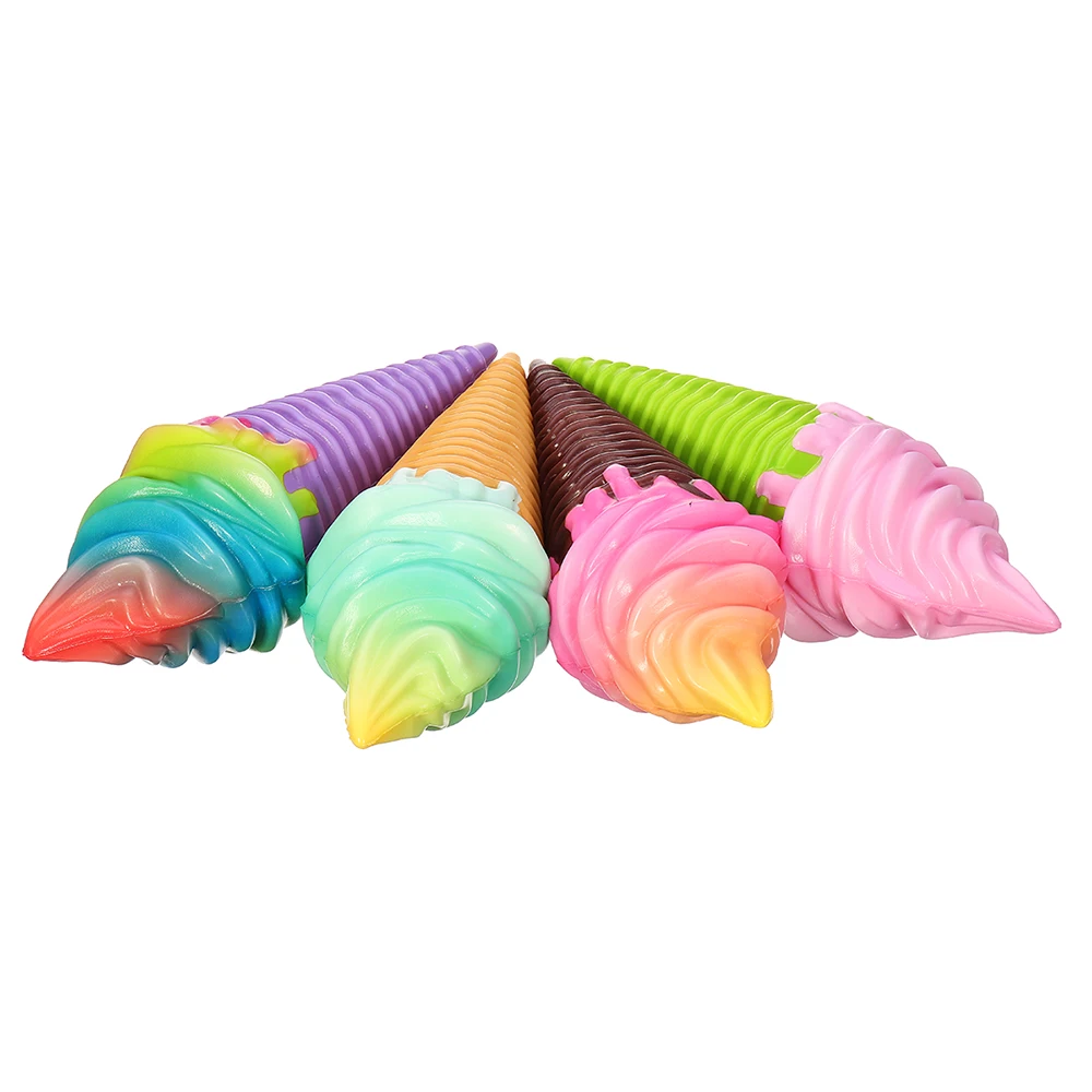 Радужное мороженое для сжимаемого медленно поднимающегося Джамбо украшения