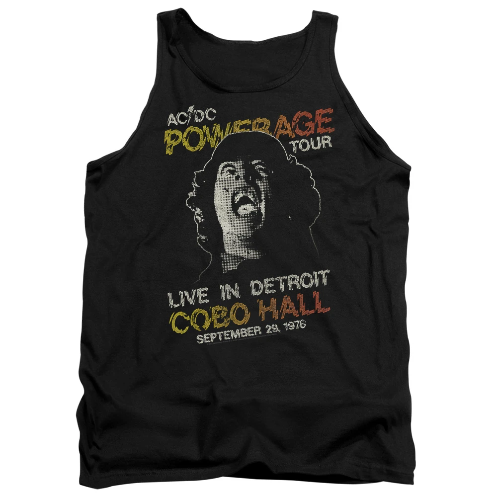 Trevco ACDC148-TK-3 ACDC и Powerage Tour-взрослый майка Футболка Черный-Большой |