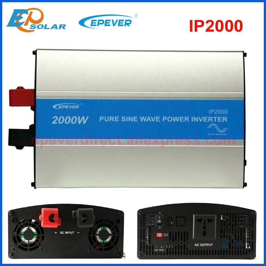 EPever 2000W Чистая синусоида Инвертор 24 V/48 V вход 110VAC 120VAC 220VAC 230VAC выход 50HZ 60HZ